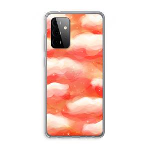 CaseCompany Lichte Wolken: Samsung Galaxy A72 Transparant Hoesje