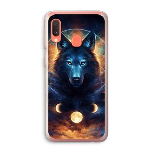 CaseCompany Wolf Dreamcatcher: Samsung Galaxy A20e Transparant Hoesje