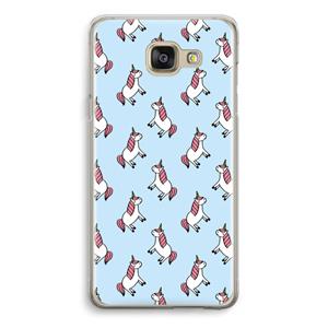 CaseCompany Eenhoorns overal: Samsung Galaxy A5 (2016) Transparant Hoesje