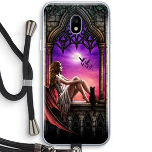 CaseCompany Kinderen van de nacht: Samsung Galaxy J3 (2017) Transparant Hoesje met koord