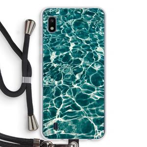 CaseCompany Weerkaatsing water: Samsung Galaxy A10 Transparant Hoesje met koord