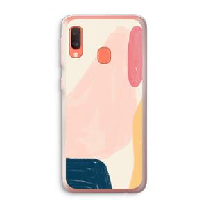 CaseCompany Saturday Flow: Samsung Galaxy A20e Transparant Hoesje