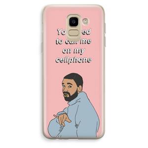 CaseCompany Hotline bling: Samsung Galaxy J6 (2018) Transparant Hoesje