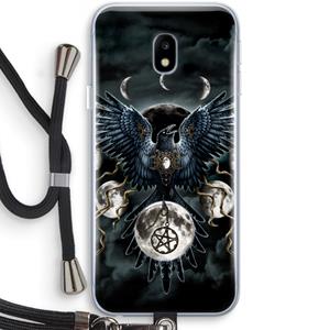 CaseCompany Sinister Wings: Samsung Galaxy J3 (2017) Transparant Hoesje met koord