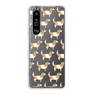 CaseCompany Doggy: Sony Xperia 1 III Transparant Hoesje