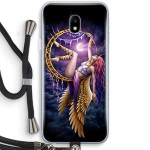 CaseCompany Aerial Angel: Samsung Galaxy J3 (2017) Transparant Hoesje met koord