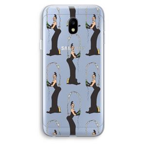 CaseCompany Pop Some Kim: Samsung Galaxy J3 (2017) Transparant Hoesje