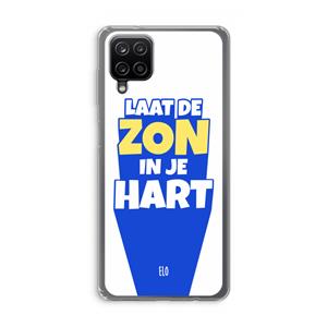 CaseCompany Laat de zon in je hart: Samsung Galaxy A12 Transparant Hoesje