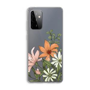 CaseCompany Floral bouquet: Samsung Galaxy A72 Transparant Hoesje