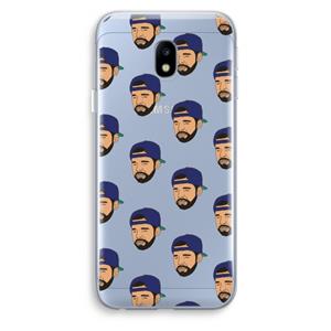 CaseCompany Drake Away: Samsung Galaxy J3 (2017) Transparant Hoesje