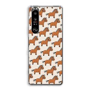 CaseCompany Pony: Sony Xperia 1 III Transparant Hoesje