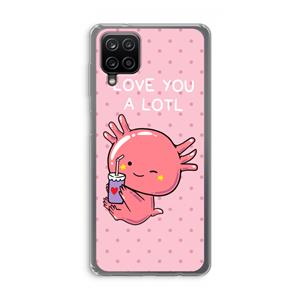 CaseCompany Love You A Lotl: Samsung Galaxy A12 Transparant Hoesje