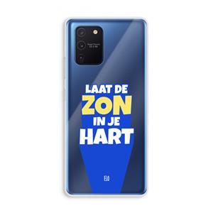 CaseCompany Laat de zon in je hart: Samsung Galaxy Note 10 Lite Transparant Hoesje