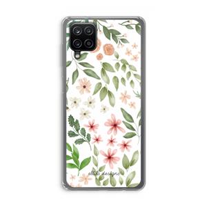 CaseCompany Botanical sweet flower heaven: Samsung Galaxy A12 Transparant Hoesje