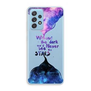 CaseCompany Stars quote: Samsung Galaxy A73 Transparant Hoesje