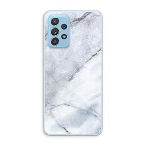 CaseCompany Witte marmer: Samsung Galaxy A73 Transparant Hoesje