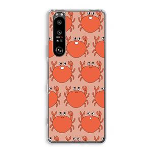 CaseCompany Krab: Sony Xperia 1 III Transparant Hoesje