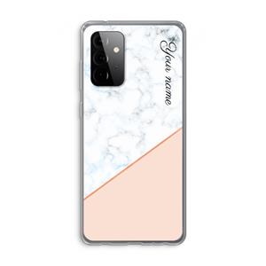 CaseCompany Marmer in stijl: Samsung Galaxy A72 Transparant Hoesje