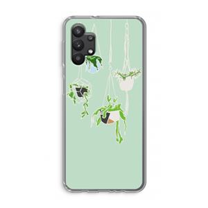 CaseCompany Hang In There: Samsung Galaxy A32 5G Transparant Hoesje