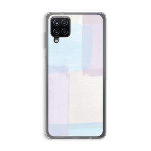 CaseCompany Square pastel: Samsung Galaxy A12 Transparant Hoesje