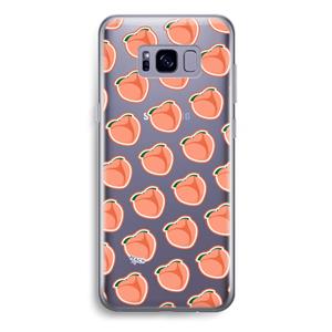 CaseCompany Just peachy: Samsung Galaxy S8 Plus Transparant Hoesje
