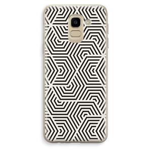 CaseCompany Magic pattern: Samsung Galaxy J6 (2018) Transparant Hoesje