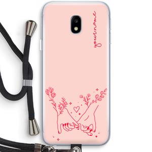 CaseCompany Best Friends: Samsung Galaxy J3 (2017) Transparant Hoesje met koord