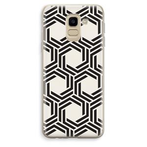 CaseCompany Geometrisch patroon: Samsung Galaxy J6 (2018) Transparant Hoesje