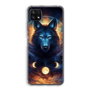 CaseCompany Wolf Dreamcatcher: Samsung Galaxy A22 5G Transparant Hoesje