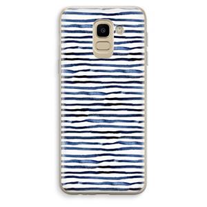 CaseCompany Verrassende lijnen: Samsung Galaxy J6 (2018) Transparant Hoesje