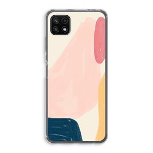 CaseCompany Saturday Flow: Samsung Galaxy A22 5G Transparant Hoesje