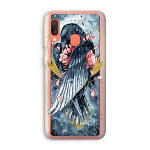 CaseCompany Golden Raven: Samsung Galaxy A20e Transparant Hoesje