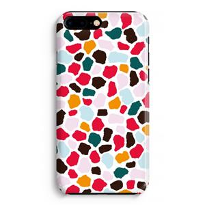 CaseCompany Colored Giraffe: iPhone 8 Plus Volledig Geprint Hoesje