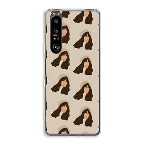 CaseCompany Bonjour mon amour: Sony Xperia 1 III Transparant Hoesje
