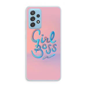 CaseCompany Girl boss: Samsung Galaxy A73 Transparant Hoesje