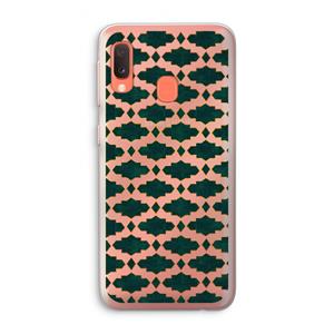 CaseCompany Moroccan tiles: Samsung Galaxy A20e Transparant Hoesje