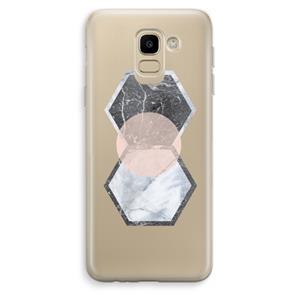 CaseCompany Creatieve toets: Samsung Galaxy J6 (2018) Transparant Hoesje
