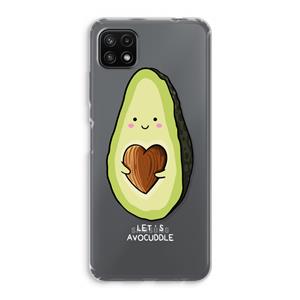 CaseCompany Avocuddle: Samsung Galaxy A22 5G Transparant Hoesje