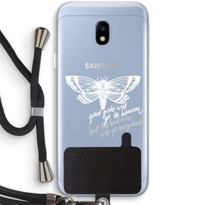 CaseCompany Good or bad: Samsung Galaxy J3 (2017) Transparant Hoesje met koord