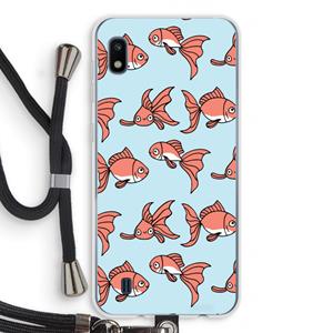 CaseCompany Blub: Samsung Galaxy A10 Transparant Hoesje met koord