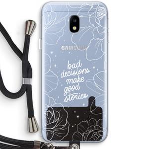 CaseCompany Good stories: Samsung Galaxy J3 (2017) Transparant Hoesje met koord