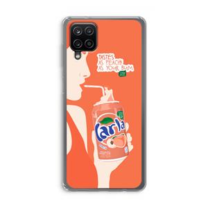 CaseCompany Peach please!: Samsung Galaxy A12 Transparant Hoesje
