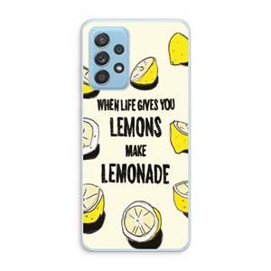 CaseCompany Lemonade: Samsung Galaxy A73 Transparant Hoesje