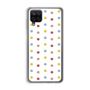CaseCompany Bollen: Samsung Galaxy A12 Transparant Hoesje