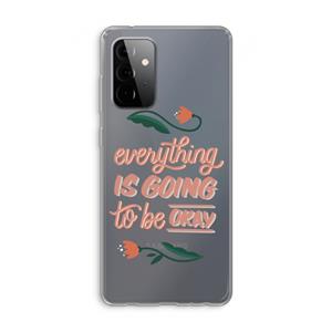 CaseCompany Optimistic flower girl: Samsung Galaxy A72 Transparant Hoesje