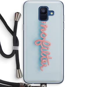 CaseCompany nofilter: Samsung Galaxy A6 (2018) Transparant Hoesje met koord