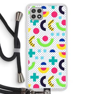 CaseCompany 8-bit N°1: Samsung Galaxy A22 4G Transparant Hoesje met koord