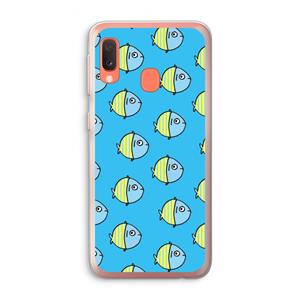 CaseCompany Visjes: Samsung Galaxy A20e Transparant Hoesje