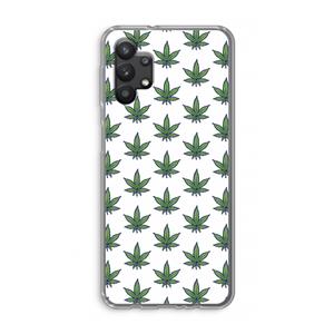 CaseCompany Weed: Samsung Galaxy A32 5G Transparant Hoesje
