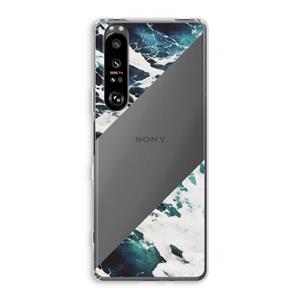 CaseCompany Golven: Sony Xperia 1 III Transparant Hoesje